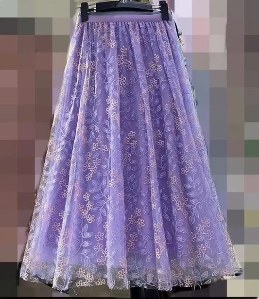 Y2k Skirt Fashion Clothes Vintage Long Skirt