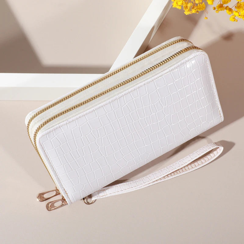 Chic Vintage Double Layer Clutch Wallet