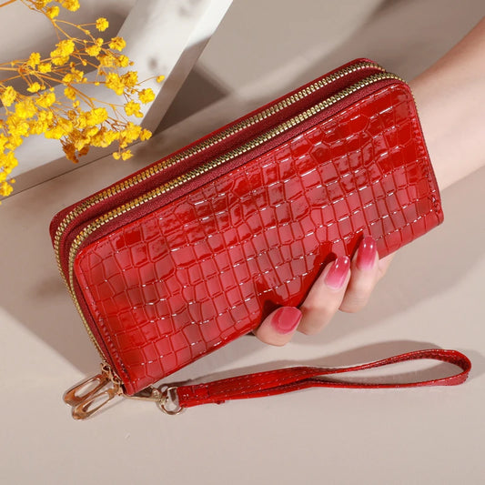 Chic Vintage Double Layer Clutch Wallet