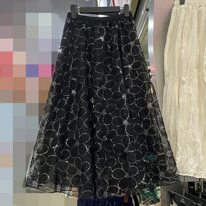 Y2k Skirt Fashion Clothes Vintage Long Skirt