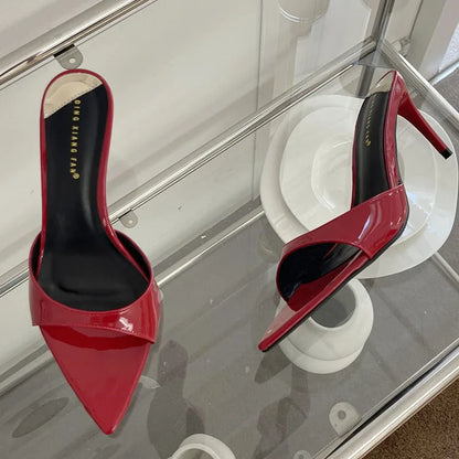 Female Red Footwear Heels Shoes