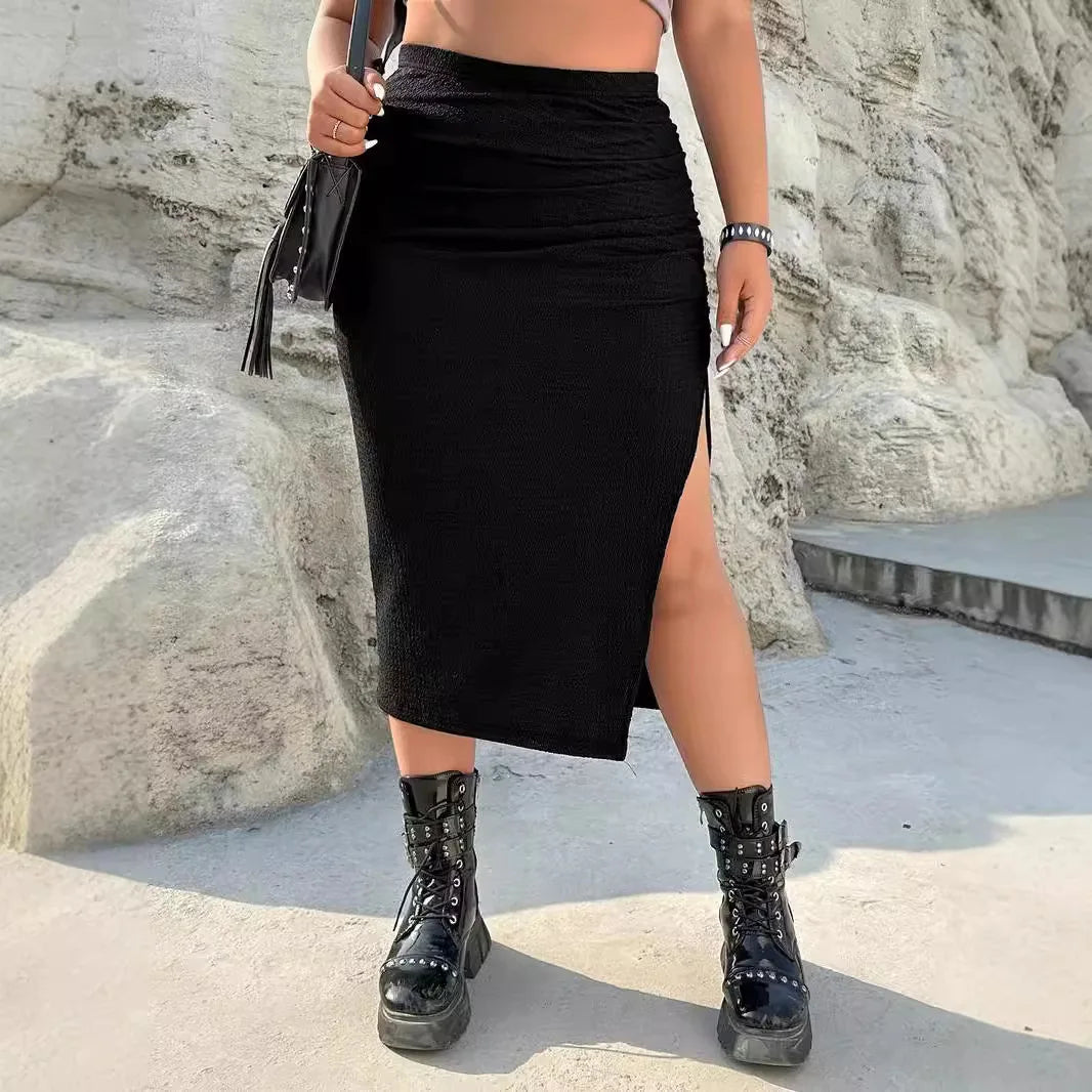 Pleated Midi Skirt