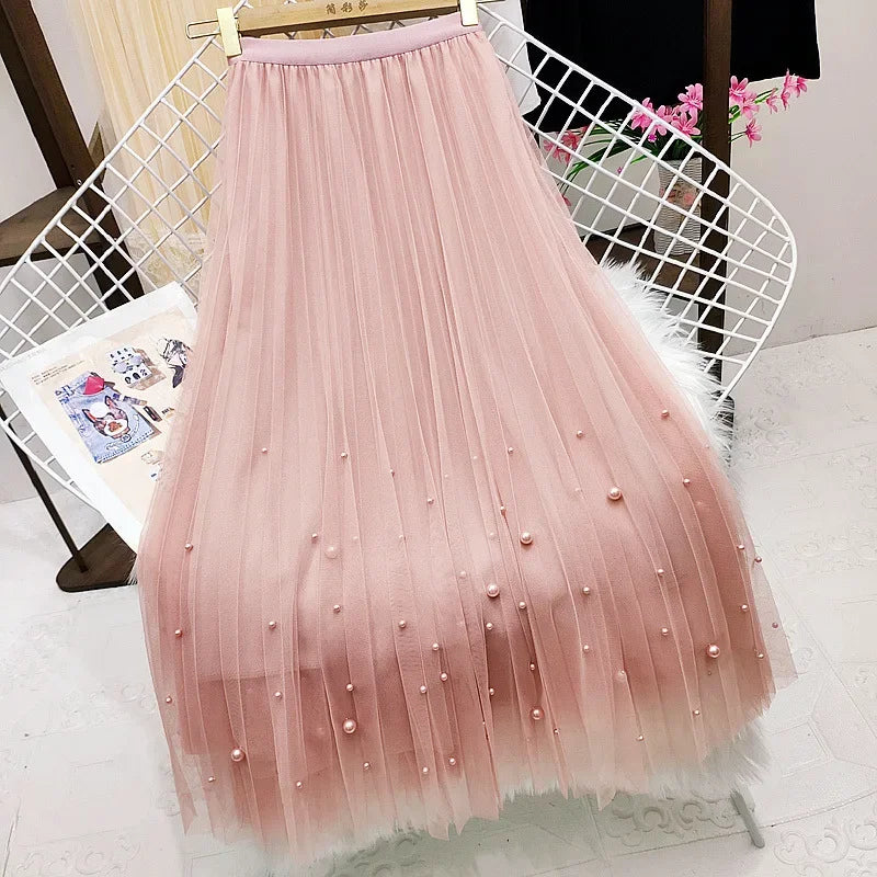 Y2k Skirt Fashion Clothes Vintage Long Skirt