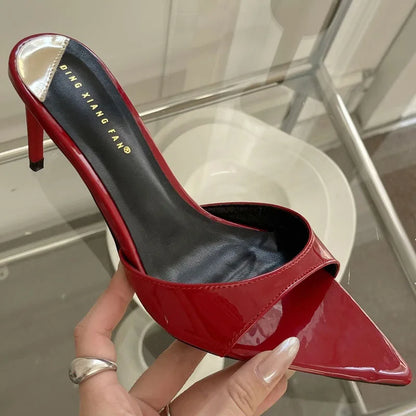 Female Red Footwear Heels Shoes