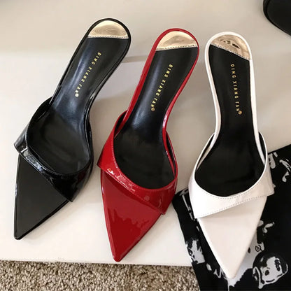 Female Red Footwear Heels Shoes