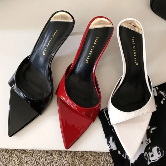 Female Red Footwear Heels Shoes