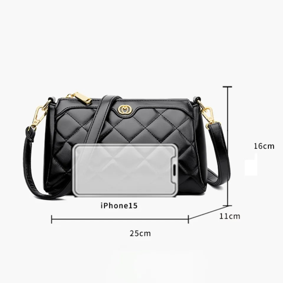 Three-layer pocket Shoulder Bags