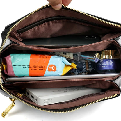 Three-layer pocket Shoulder Bags
