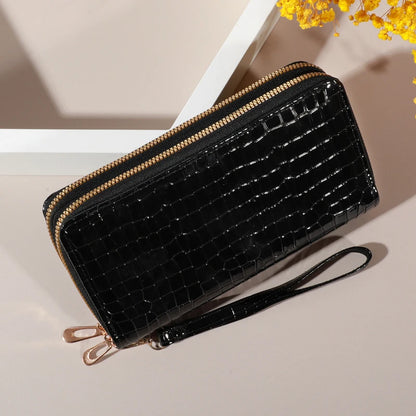 Chic Vintage Double Layer Clutch Wallet