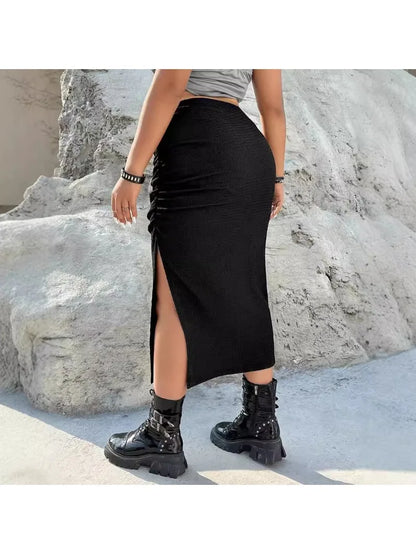 Pleated Midi Skirt