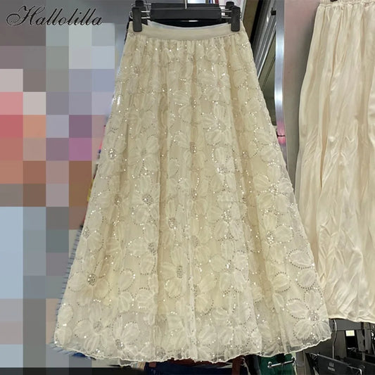 Y2k Skirt Fashion Clothes Vintage Long Skirt