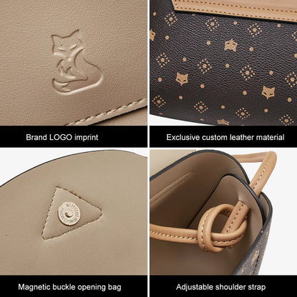 Leather Shoulder Small Flap Bag for Women