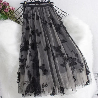 Y2k Skirt Fashion Clothes Vintage Long Skirt
