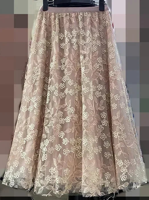Y2k Skirt Fashion Clothes Vintage Long Skirt