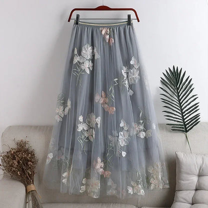 Y2k Skirt Fashion Clothes Vintage Long Skirt
