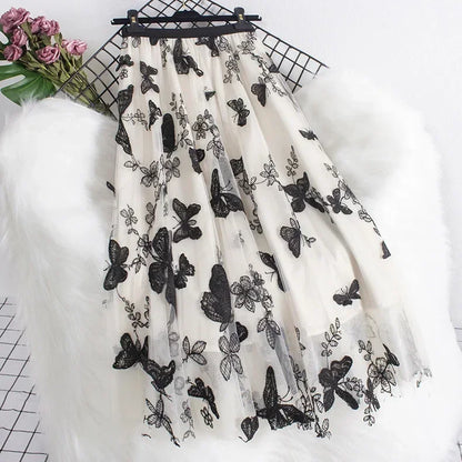 Y2k Skirt Fashion Clothes Vintage Long Skirt