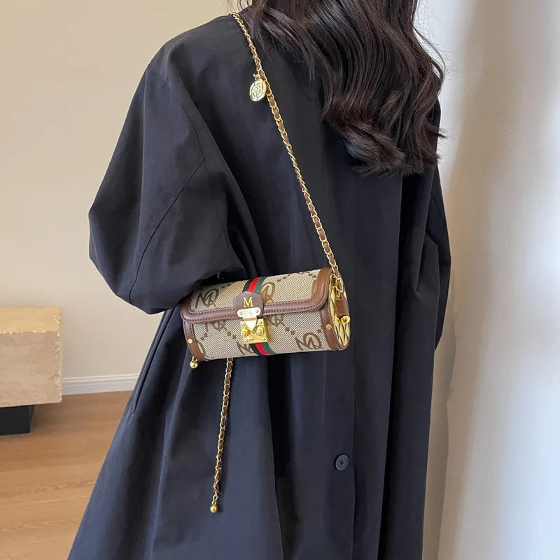 Fashion Cylinder Girls Shoulder Bag