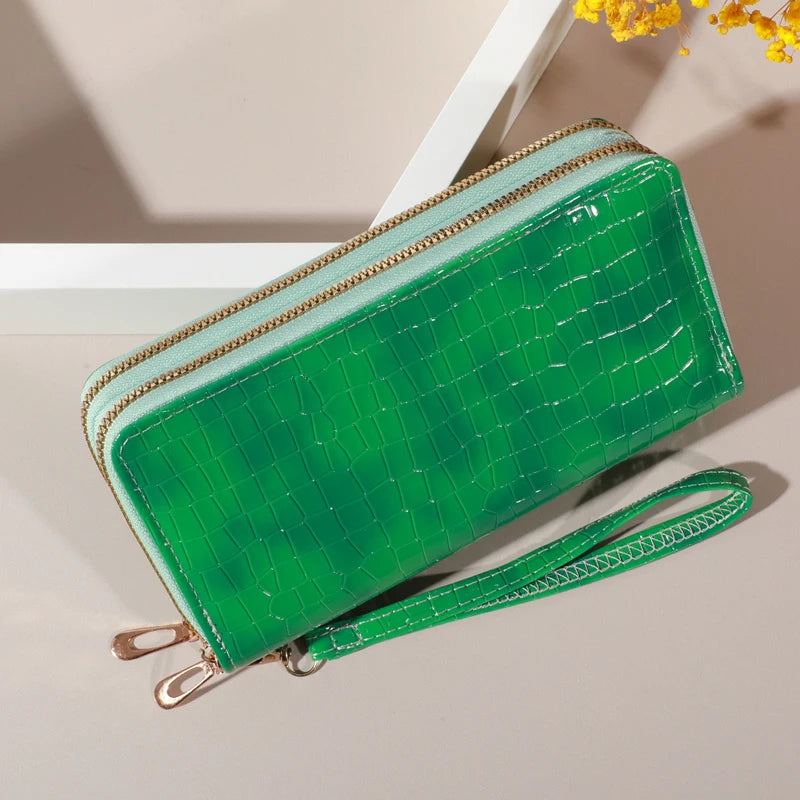 Chic Vintage Double Layer Clutch Wallet