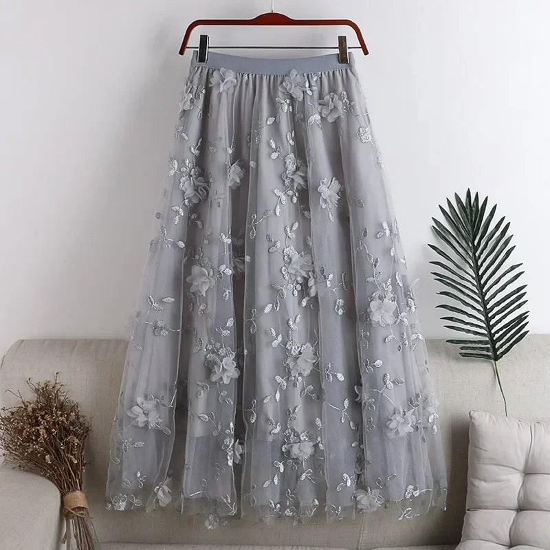 Y2k Skirt Fashion Clothes Vintage Long Skirt
