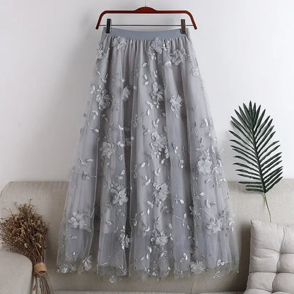 Y2k Skirt Fashion Clothes Vintage Long Skirt
