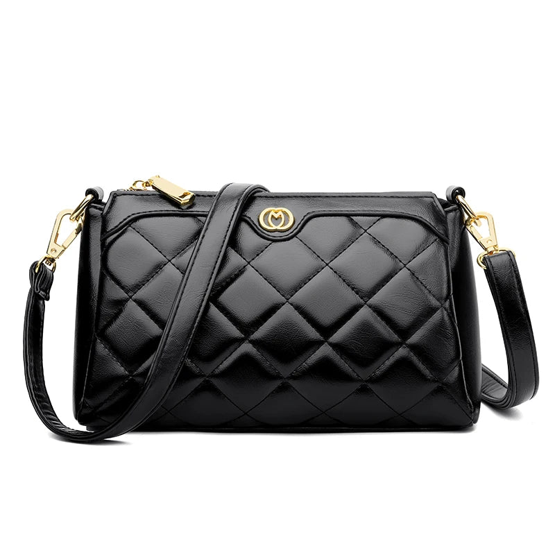 Three-layer pocket Shoulder Bags