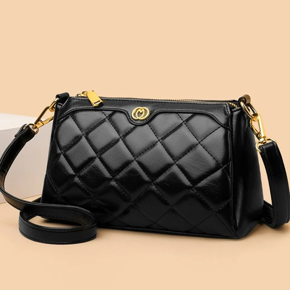 Three-layer pocket Shoulder Bags