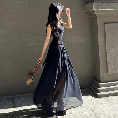WhereMery Elegant Slip Long Dresses Sexy Women