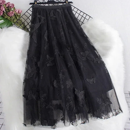 Y2k Skirt Fashion Clothes Vintage Long Skirt