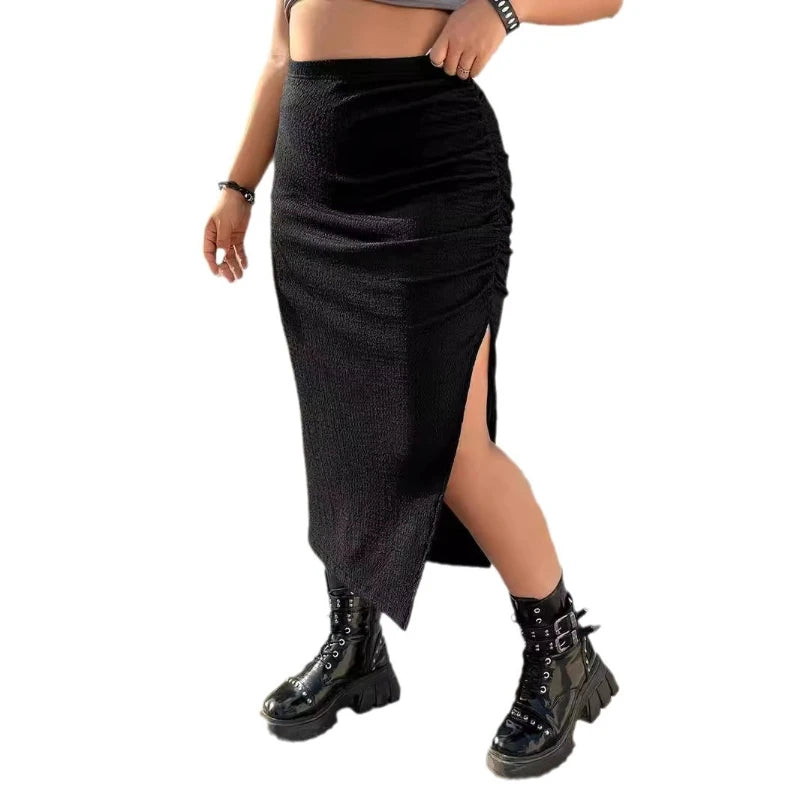Pleated Midi Skirt