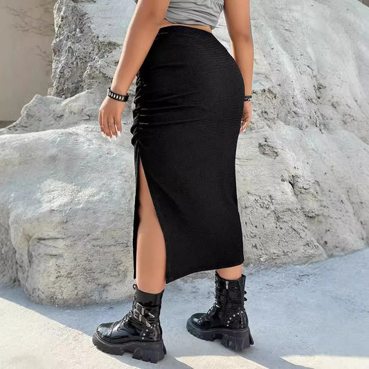 Pleated Midi Skirt